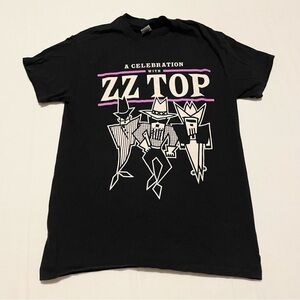 ZZ Top 2022 Tour Tee Shirt  A Celebration With Zz TOP T-Shirt Small Black